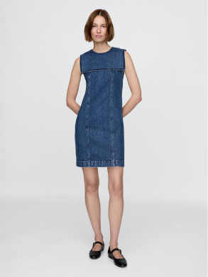 Women's Denim Sailor Mini Dress​