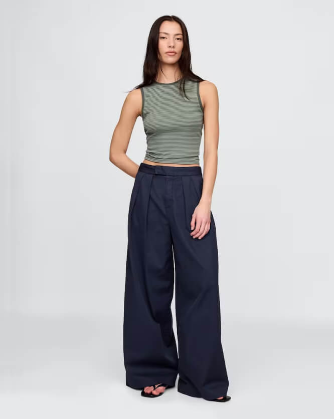 How to style wide leg trousers